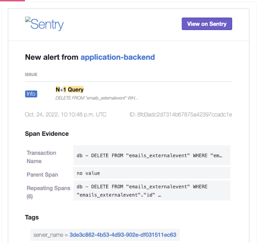 SentryはN+1エラー通知をしてくれる