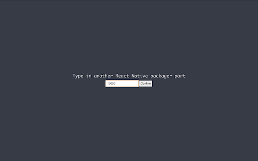 React Nativeデバッガーウィンドウ
